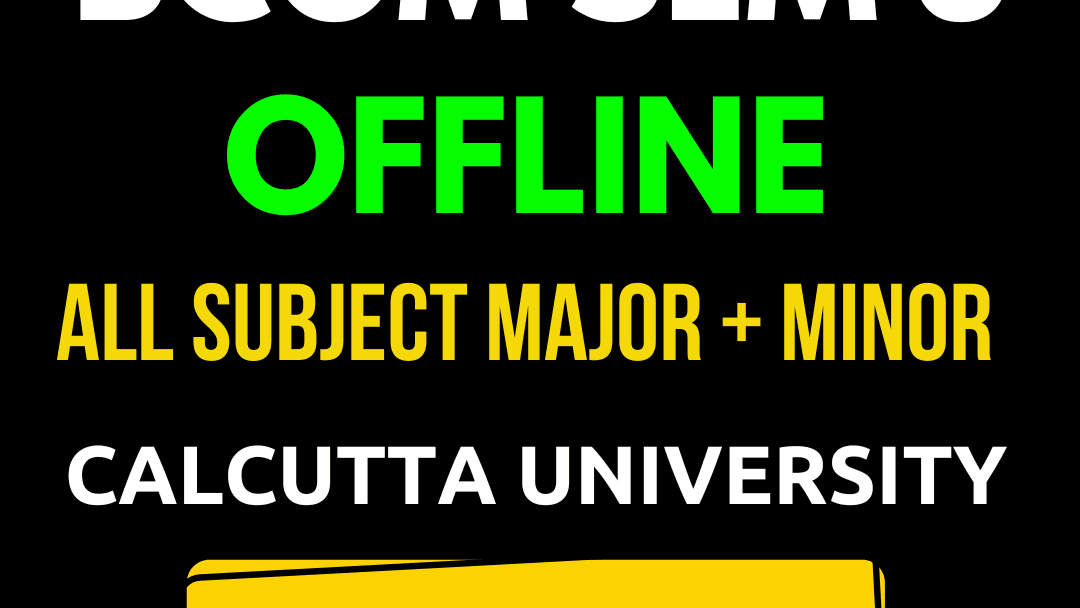 Sem 5 CCF Offline | BCom Calcutta University