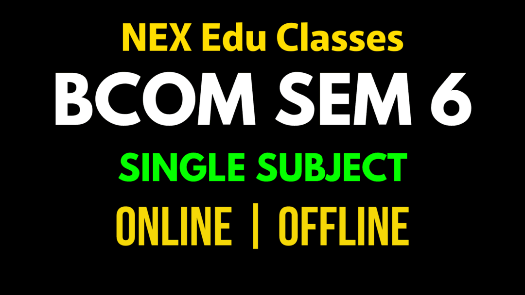 Sem 6 CCF Single Subject | BCom | Calcutta University