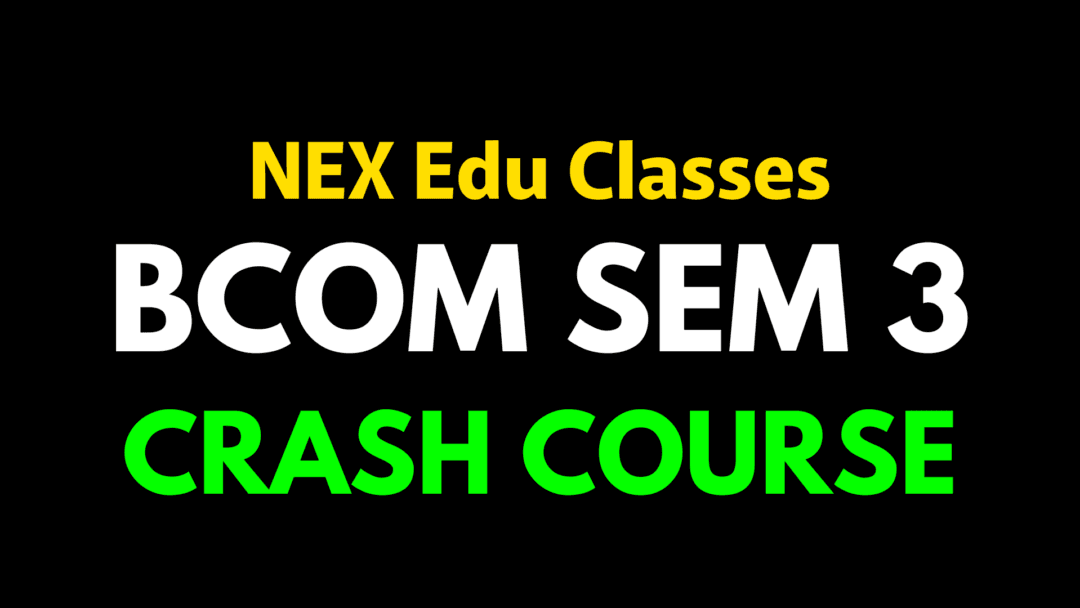 Sem 3 CCF Crash Course | BCom | Calcutta University