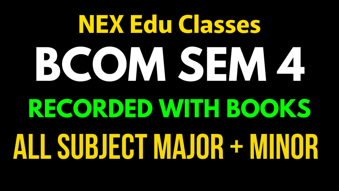 Sem 4 BCom CCF Recorded | Calcutta University